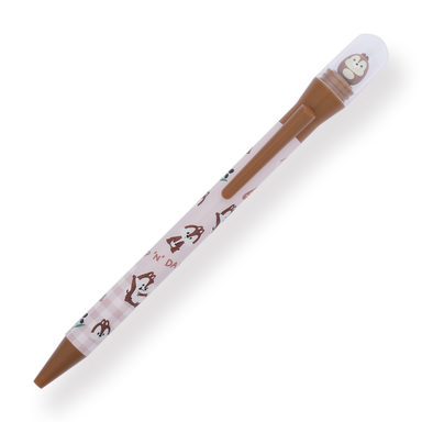 Sun-Star x Disney Gel Pen - 0.7 mm - Chip 'n Dale - Coffee Body - Stationery Pal