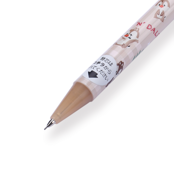 Sun-Star x Disney Mechanical Pencil - 0.5 mm - Chip 'n Dale - Brown Body - Stationery Pal