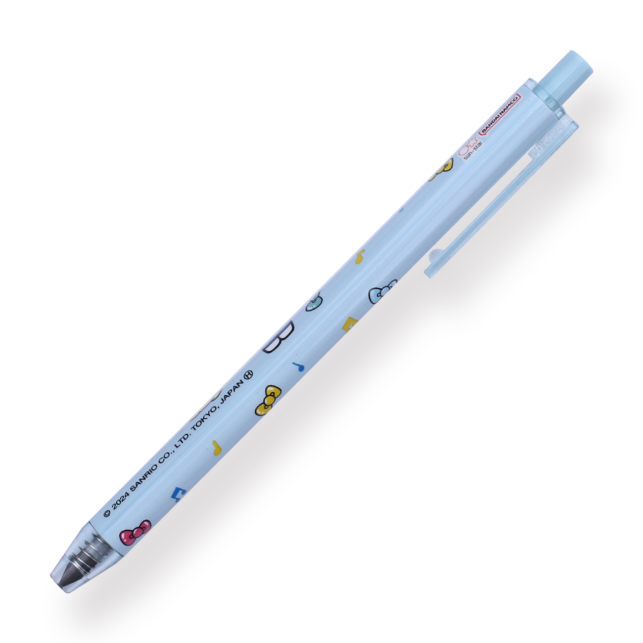 Sun-Star x Sanrio Metacil Light Knock Pencil - Hello Kitty 50th Anniversary with Cinnamoroll and Pompompurin Light Blue - Stationery Pal