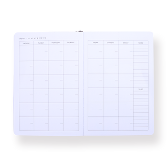 Sun and Moon Planner - Black - Stationery Pal