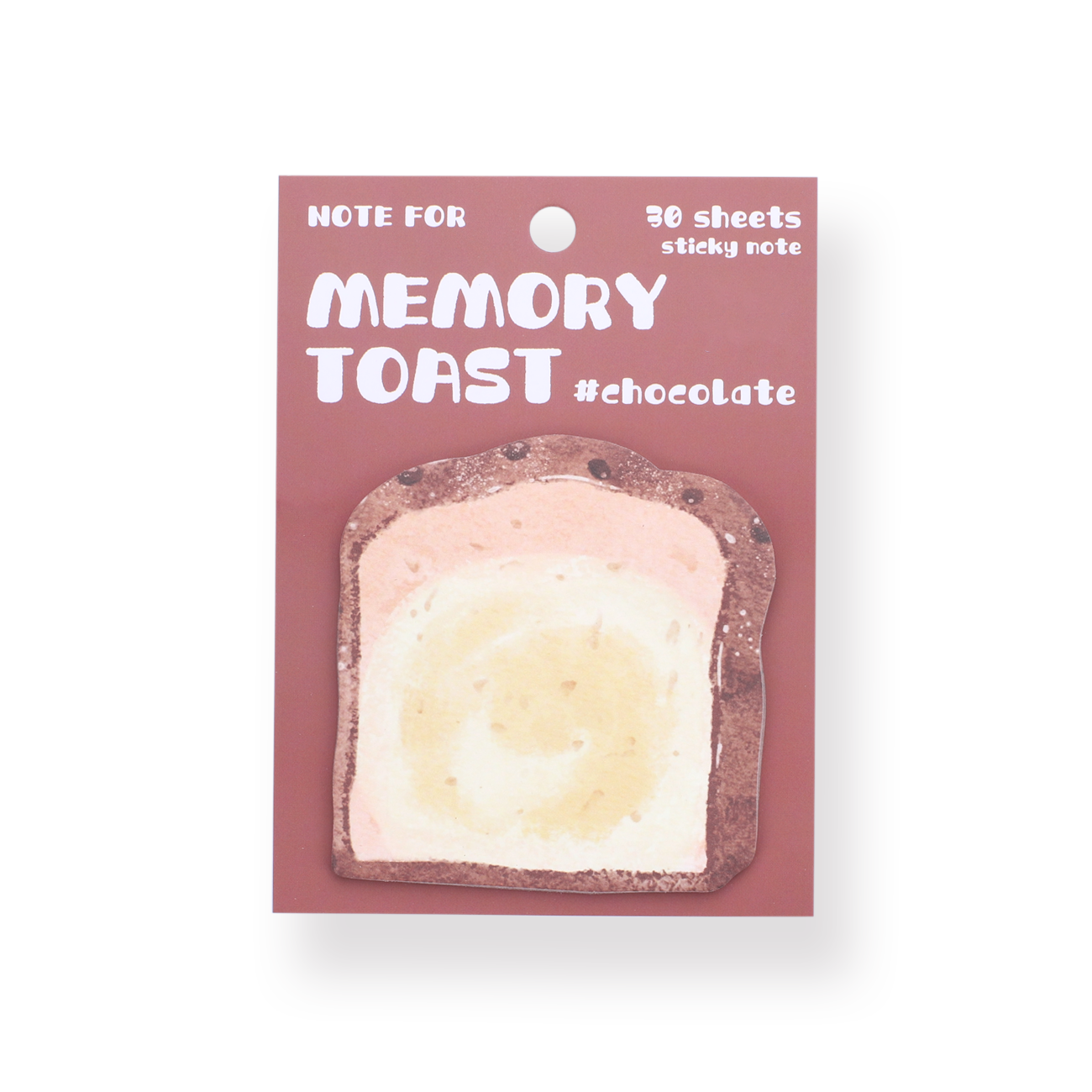 Toast-Bread Sticky Notes - Cocoa - Stationery Pal