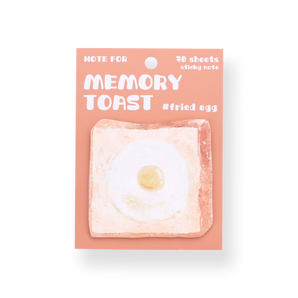 Toast-Bread Sticky Notes - Egg - Stationery Pal