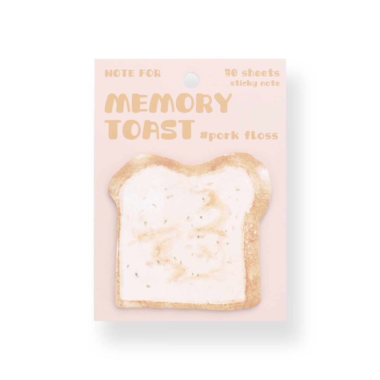 Toast-Bread Sticky Notes - Meat Floss - Stationery Pal