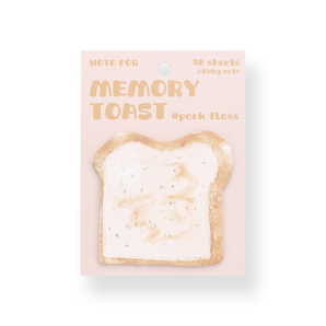 Toast-Bread Sticky Notes - Meat Floss - Stationery Pal