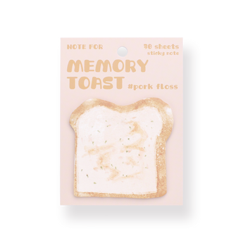 Toast-Bread Sticky Notes - Meat Floss - Stationery Pal