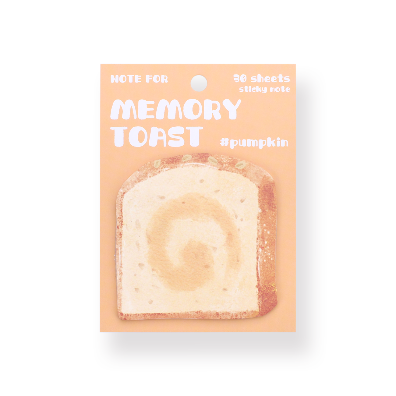 Toast-Bread Sticky Notes - Pumpkin – Stationery Pal