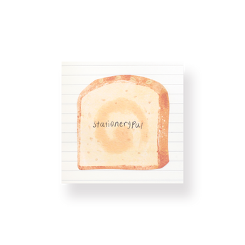 Toast-Bread Sticky Notes - Pumpkin - Stationery Pal