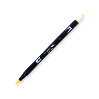 Tombow Dual Brush Pen - 090 - Baby Yellow - Stationery Pal