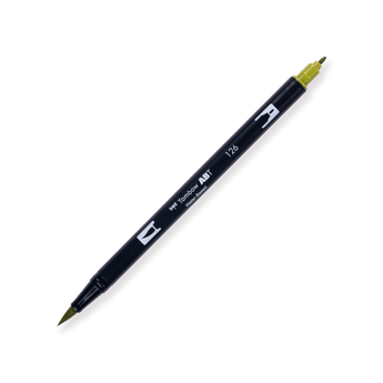 Tombow ABT Dual Brush Pen - 126 - Light Olive - Stationery Pal