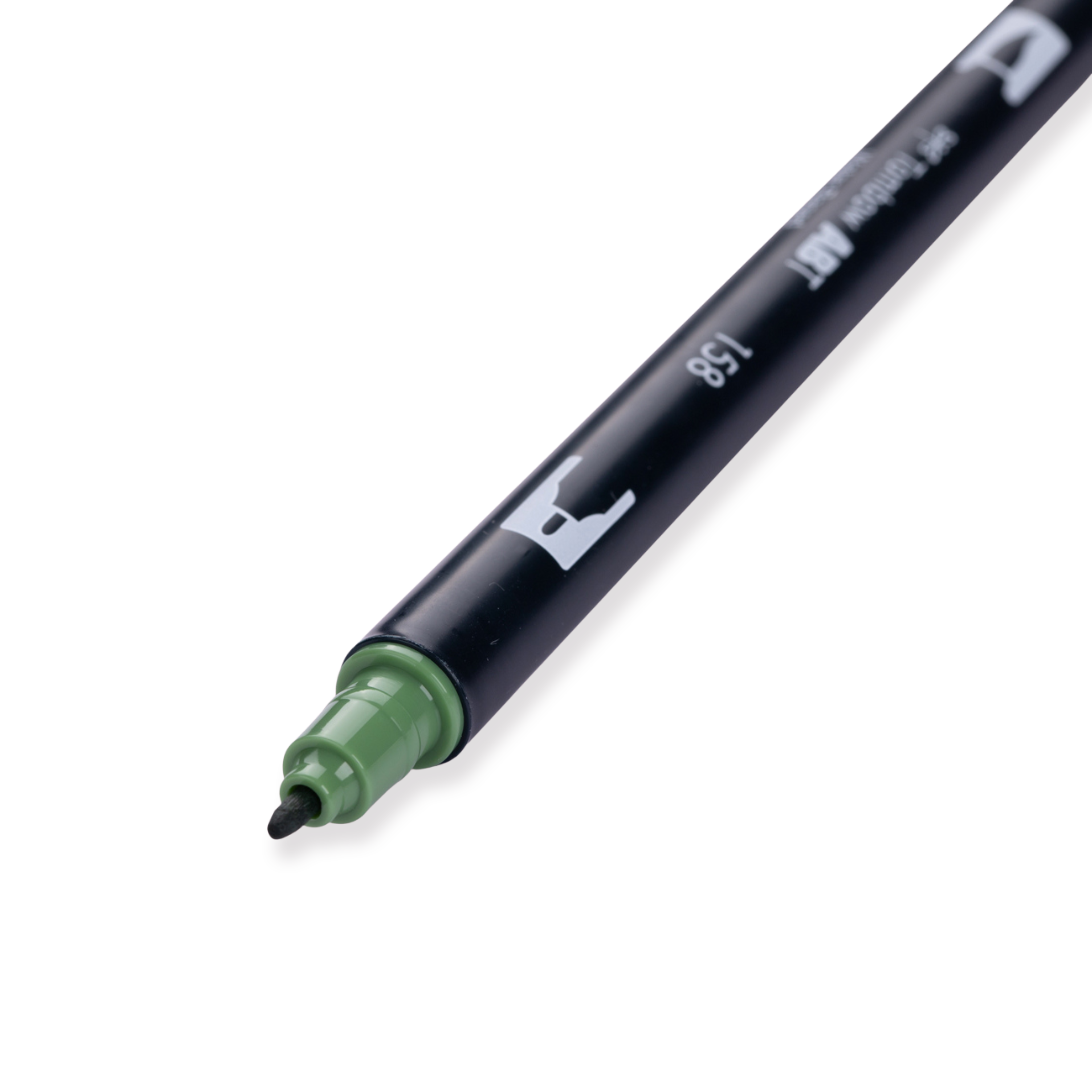 Tombow Dual Brush Pen - 158 - Dunkeloliv