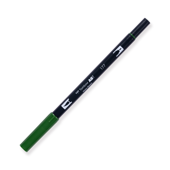 Tombow ABT Dual Brush Pen - 177 - Dark Jade - Stationery Pal