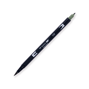 Tombow ABT Dual Brush Pen - 228 - Gray Green - Stationery Pal