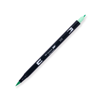 Tombow Dual Brush Pen - 243 - Mint - Stationery Pal