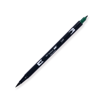 Tombow ABT Dual Brush Pen - 249 - Hunter Green - Stationery Pal