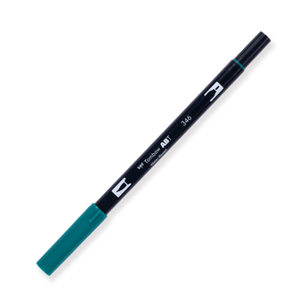 Tombow Dual Brush Pen - 346 - Sea Green - Stationery Pal