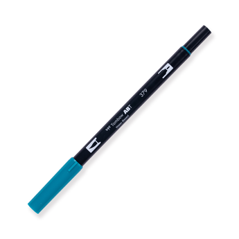 Tombow Dual Brush Pen - 379 - Jade Green - Stationery Pal