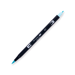 Tombow ABT Dual Brush Pen - 401 - Aqua - Stationery Pal