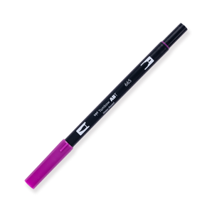 Tombow Dual Brush Pen - 665 - Purple - Stationery Pal