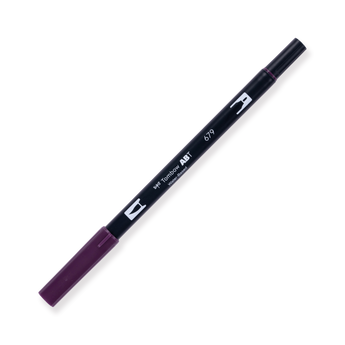 Tombow ABT Dual Brush Pen - 679 - Dark Plum - Stationery Pal