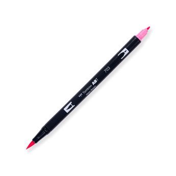 Tombow ABT Dual Brush Pen - 703 - Pink Rose - Stationery Pal