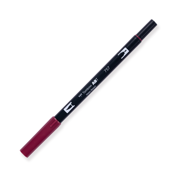 Tombow ABT Dual Brush Pen - 757 - Port Red – Stationery Pal Tombow ABT Dual Brush Pen - 757 - Port Red – Stationery Pal