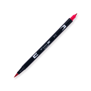 Tombow Dual Brush Pen - 815 - Cherry - Stationery Pal