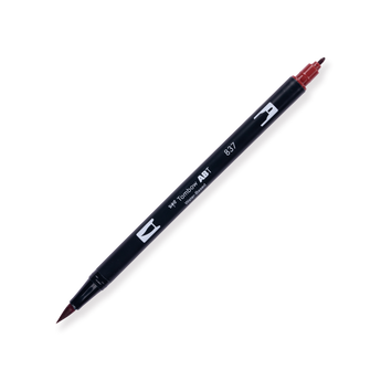 Tombow ABT Dual Brush Pen - 837 - Wine Red - Stationery Pal