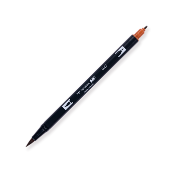 Tombow ABT Dual Brush Pen - 947 - Burnt Sienna - Stationery Pal