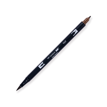 Tombow ABT Dual Brush Pen - 969 - Chocolate - Stationery Pal