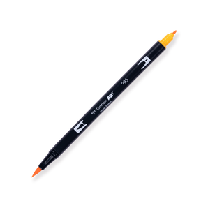 Tombow ABT Dual Brush Pen - 985 - Chrome Yellow - Stationery Pal