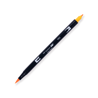 Tombow ABT Dual Brush Pen - 985 - Chrome Yellow - Stationery Pal