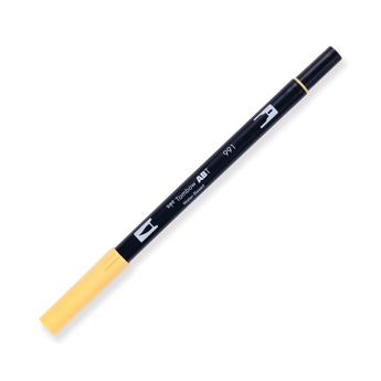 Tombow ABT Dual Brush Pen - 991 - Light Ochre - Stationery Pal