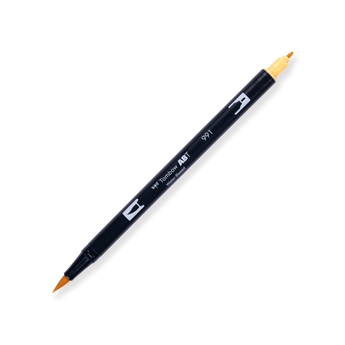 Tombow ABT Dual Brush Pen - 991 - Light Ochre - Stationery Pal