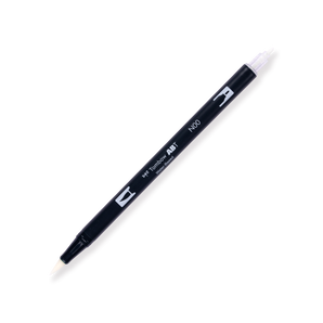 Tombow ABT Dual Brush Pen Grayscale - N00 - Colorless Blender - Stationery Pal