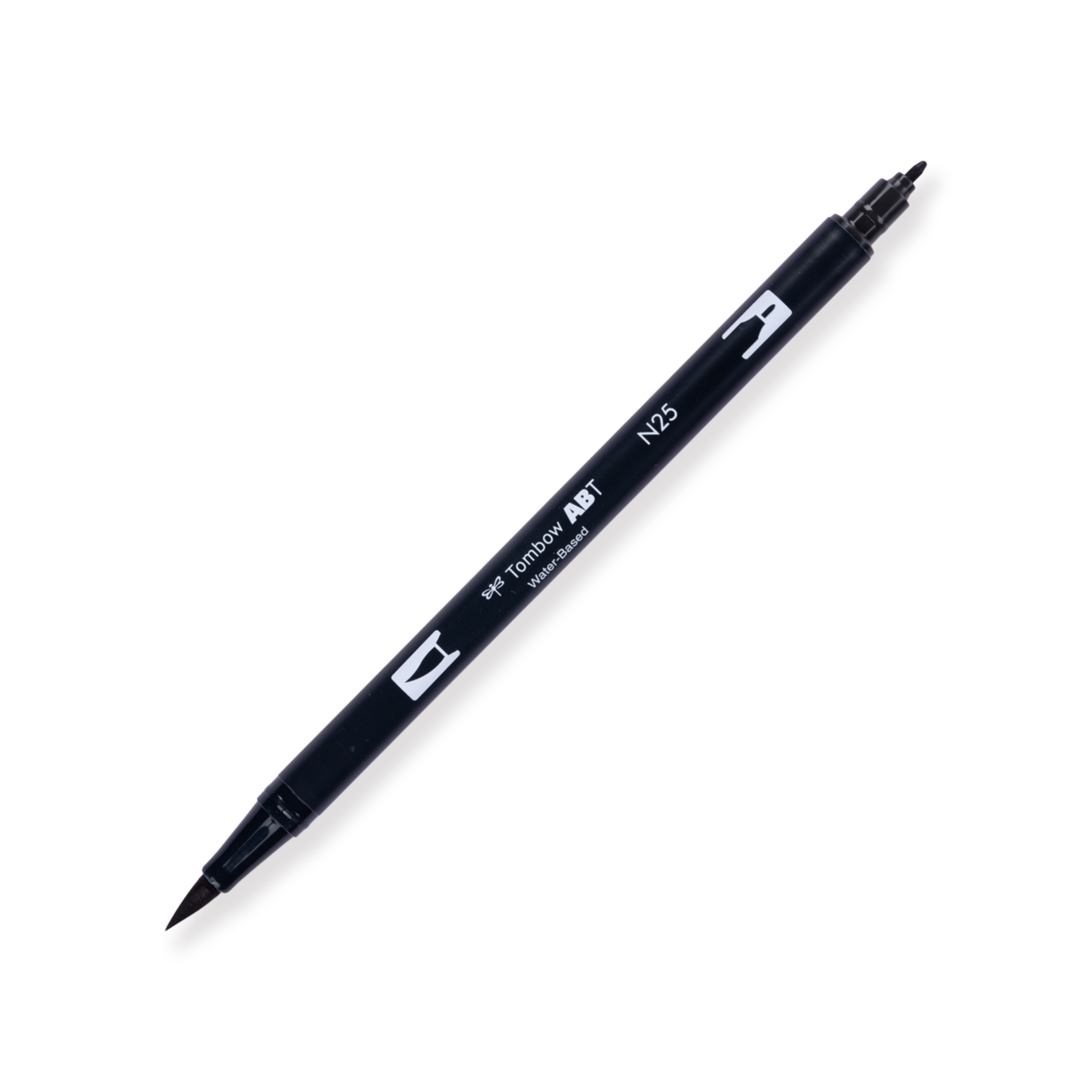 Tombow Dual Brush Pen Escala de grises - N25 - Negro lámpara