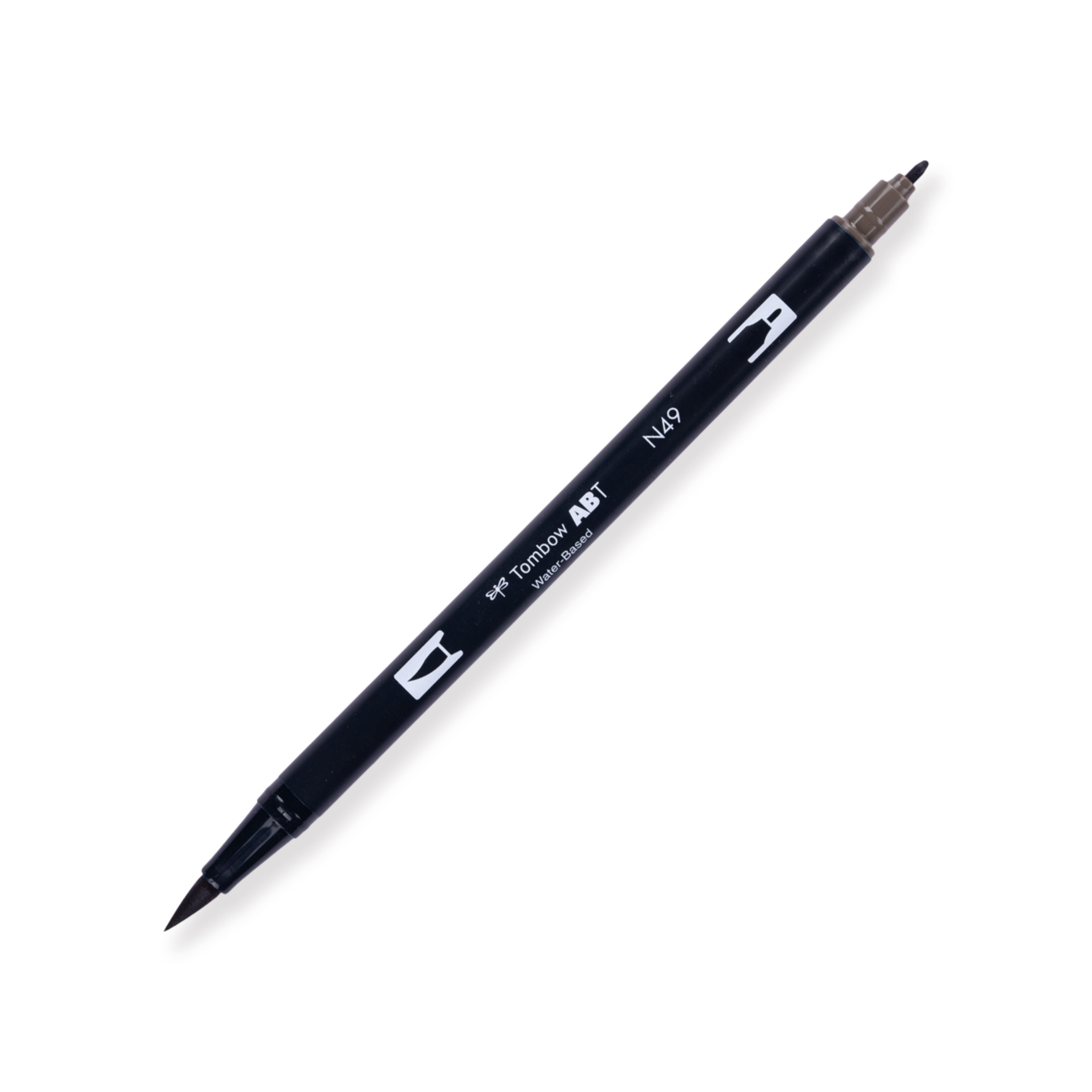 Rotulador Tombow Dual Brush en escala de grises - N49 - Gris cálido 8