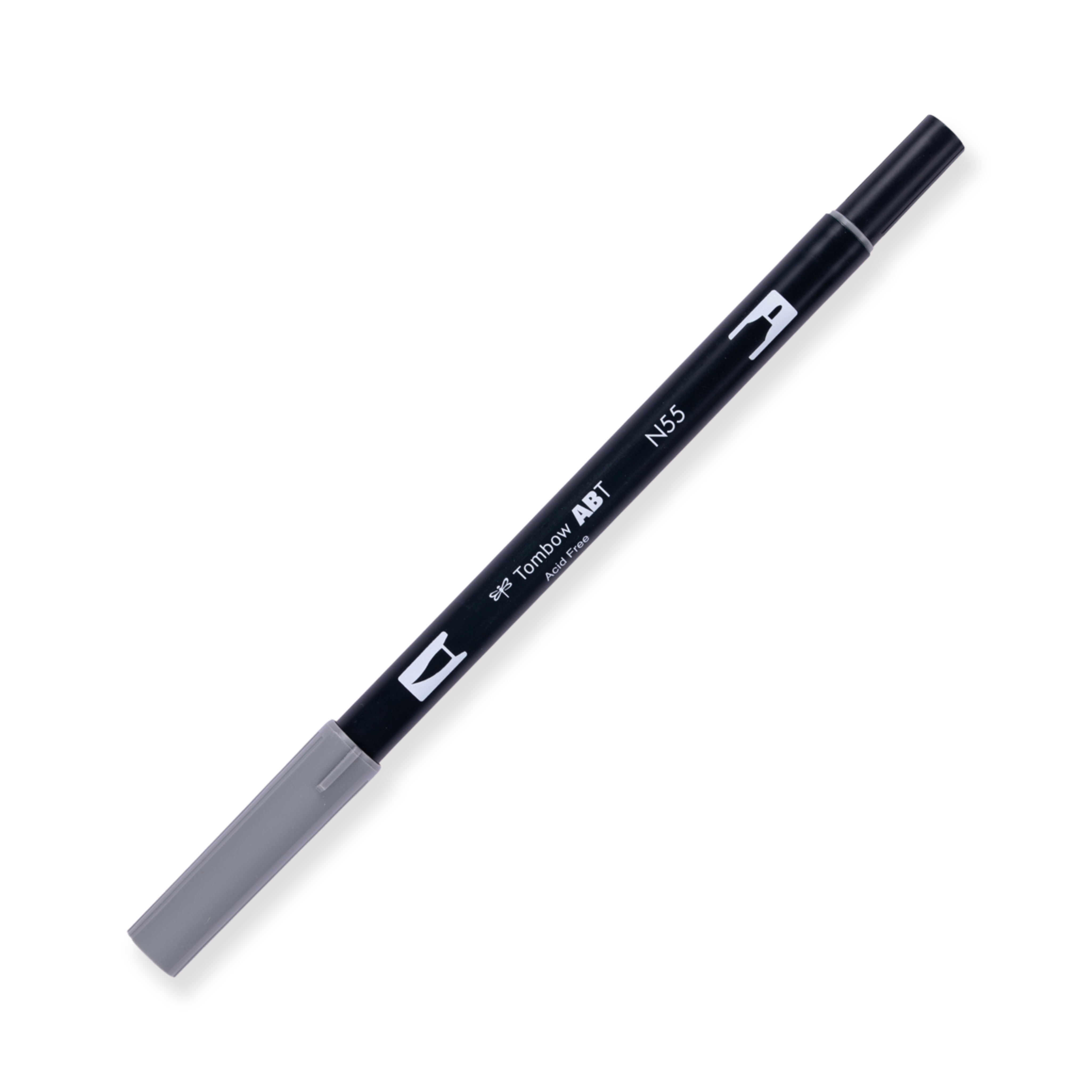Tombow Dual Brush Pen Graustufen - N55 - Cool Gray 7