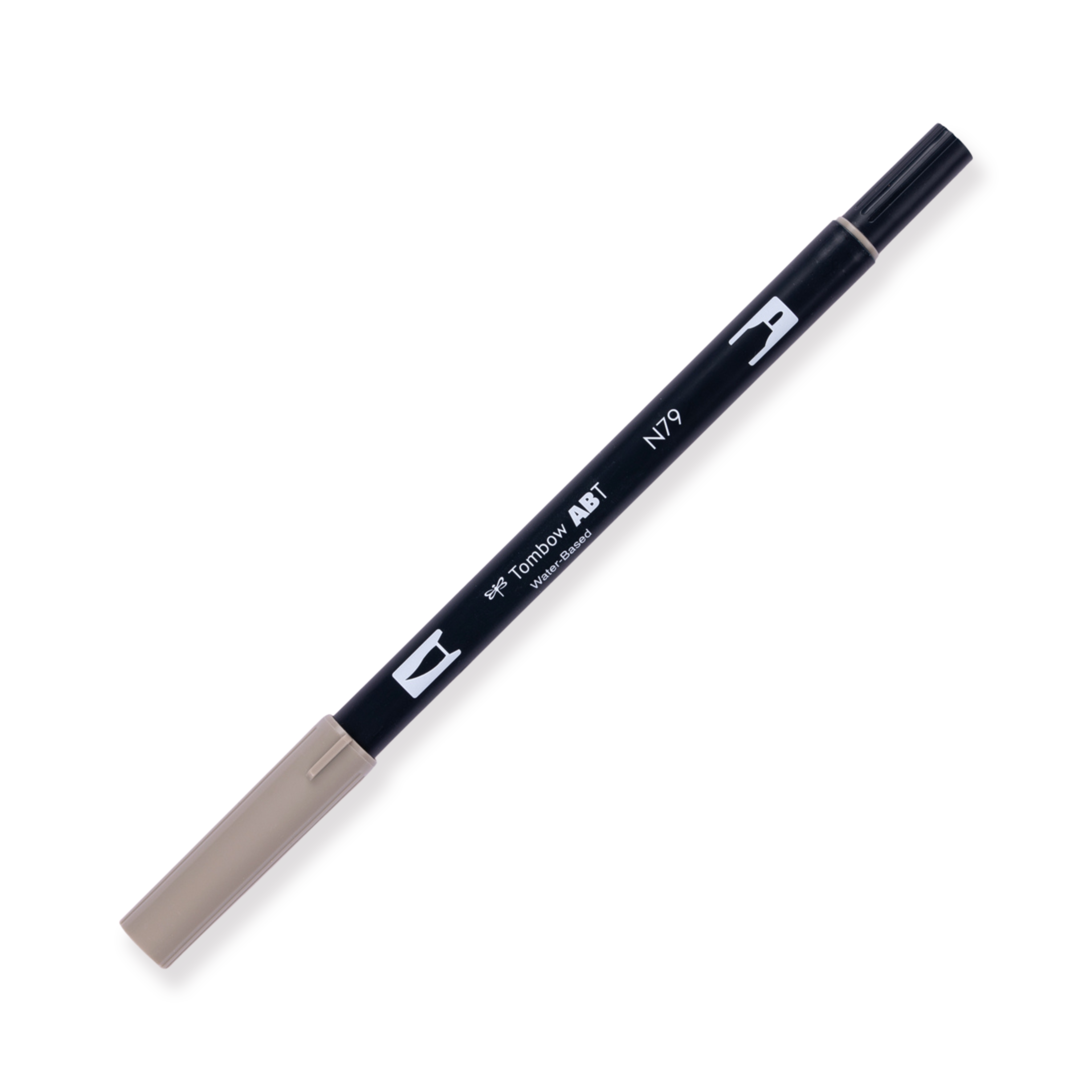 Tombow Dual Brush Pen Graustufen - N79 - Warmes Grau 2