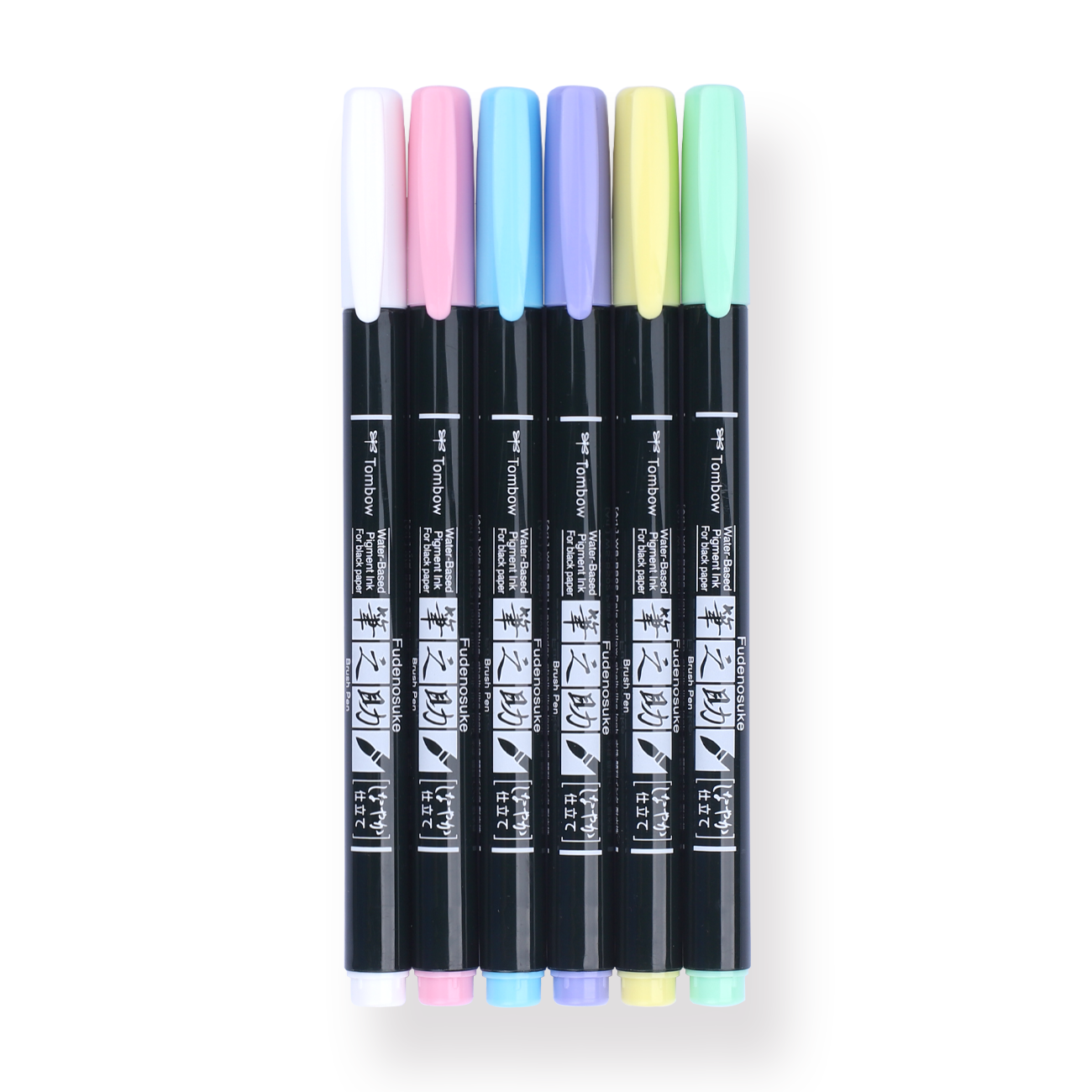 Fudenosuke Colors Brush Pen Set, 10-Pack