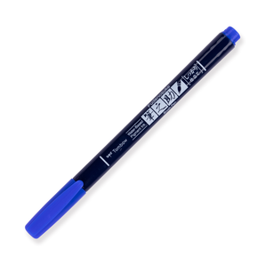 Tombow Fudenosuke Colors Brush Pen - Blue - Stationery Pal