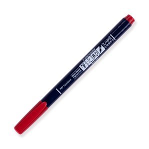 Tombow Fudenosuke Colors Brush Pen - Red - Stationery Pal