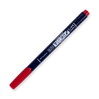 Tombow Fudenosuke Colors Brush Pen - Red - Stationery Pal