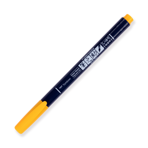 Tombow Fudenosuke Colors Brush Pen - Yellow - Stationery Pal