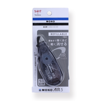 Tombow MONO Air 5 Correction Tape - Black Body - Stationery Pal