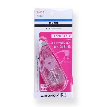 Tombow MONO Air 5 Correction Tape - Pink Body - Stationery Pal