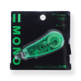 Tombow MONO CC5 Correction Tape - Green Body - Stationery Pal