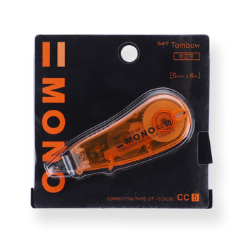 Tombow MONO CC5 Correction Tape - Orange Body - Stationery Pal