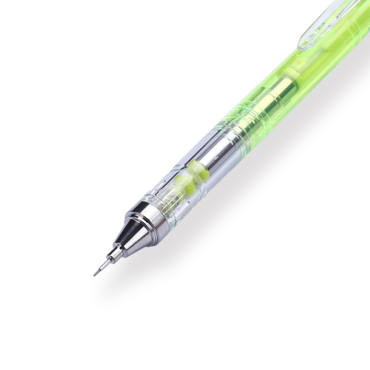 Tombow MONO Graph Clear Color Mechanical Pencil Set - 0.5mm - Clear Lime - Stationery Pal