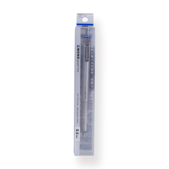 Tombow MONO Graph Fine Mechanical Pencil - 0.5 mm - Silver - Stationery Pal