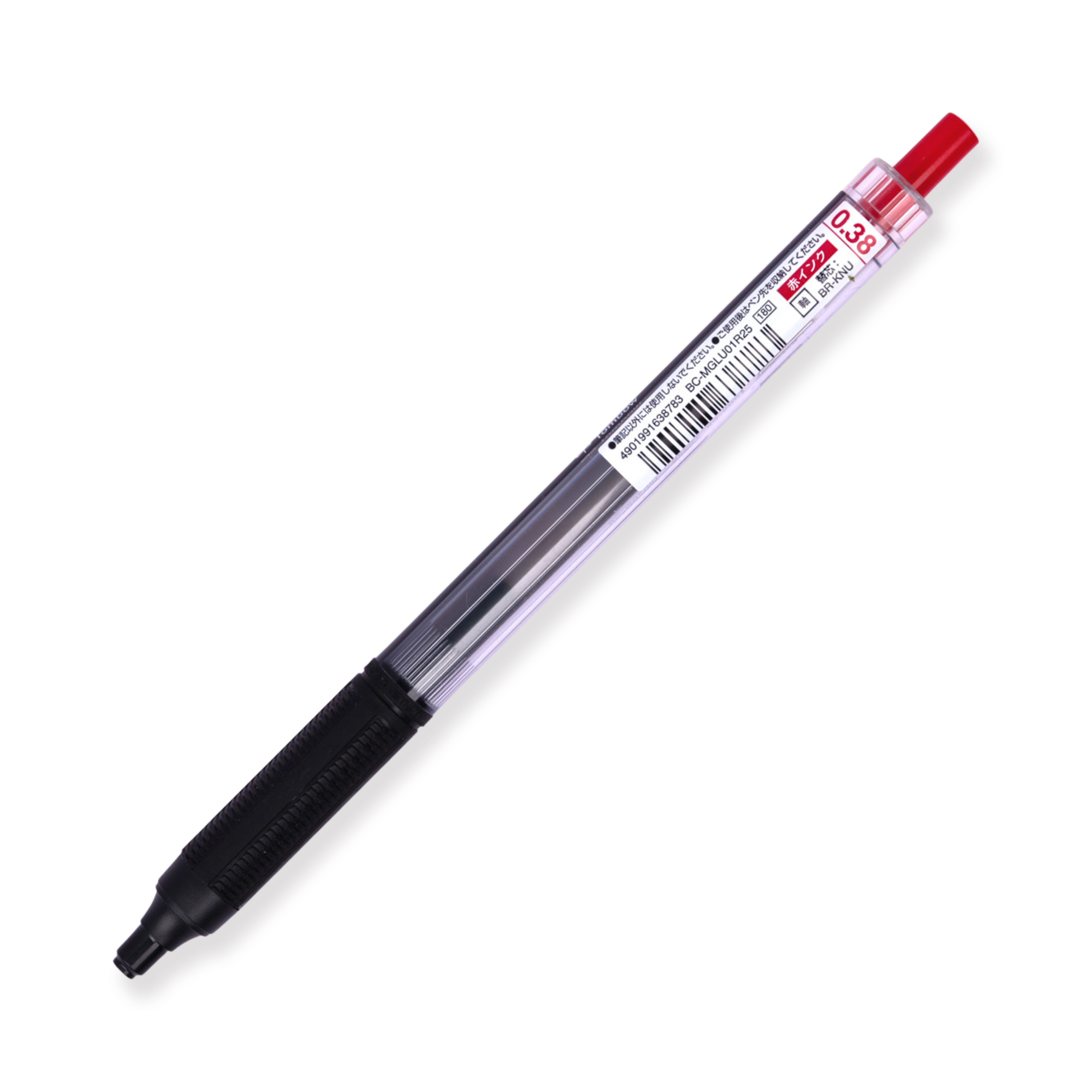 Tombow MONO Graph Lite Kugelschreiber auf Ölbasis - MONO Dreifarbig - Rote Tinte - 0,38 mm